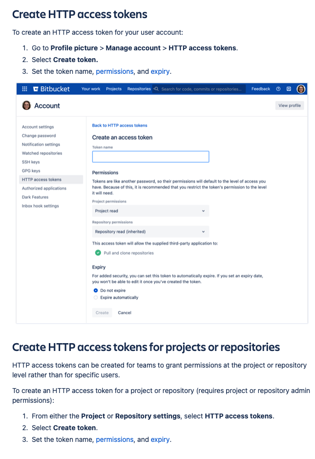 HTTP Access Token